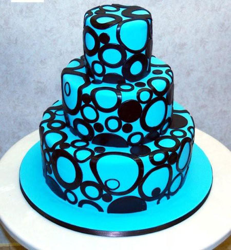 Rainbow Birthday Cake on Cake   Food Art   Turquoise   Cake Boss