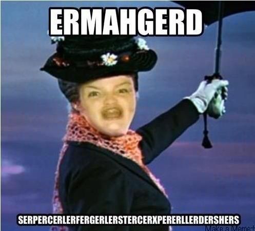 Girl Meme on Ermahgerd   Mary Poppins   Funny