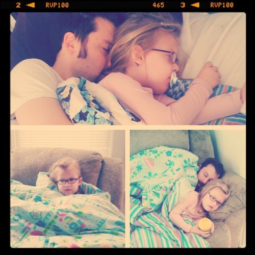 Blankets, tons of Dad hugs, and tissue today (Taken with Instagram)