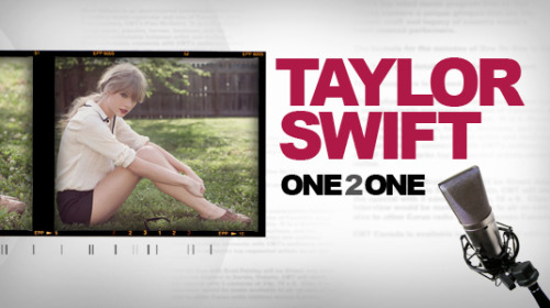 
Taylor Swift’s 1 to 1 with CMT! Oct 22!
Premieres Monday, October 22 at 11pm ET/8PT
Catch the super talented, Taylor Swift, open up about life and music in an exclusive one on one interview.  Don’t miss Taylor talk about her hot new album RED and her new single “We Are Never Ever Getting Back Together”.
