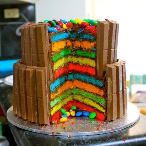 Creative Birthday Cakes on Kit Kat   Maltesers   Dessert