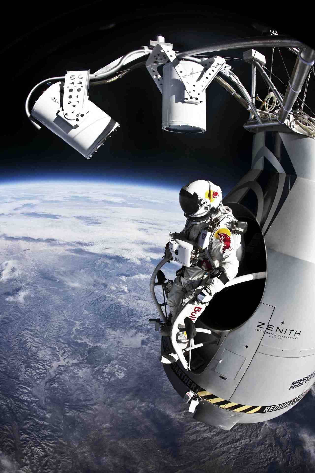 Felix during the 2nd manned test jump