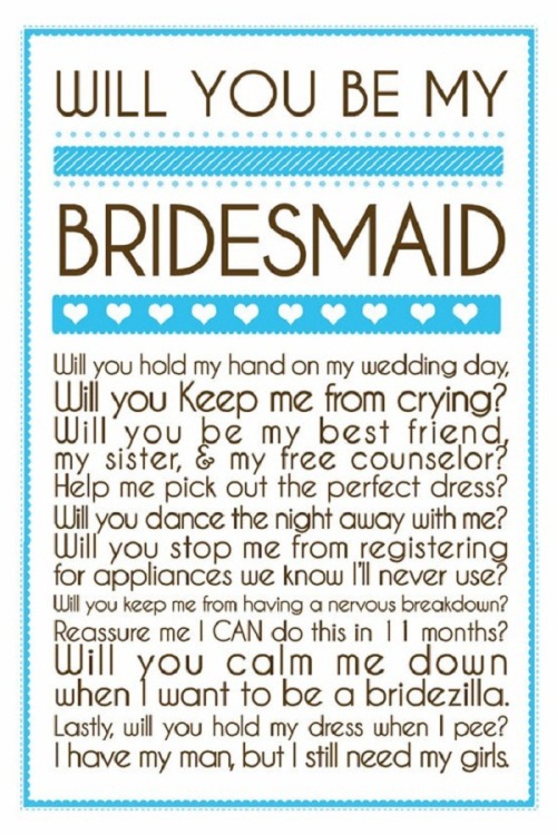 down-this-aisle:

bridesmaid invite.

