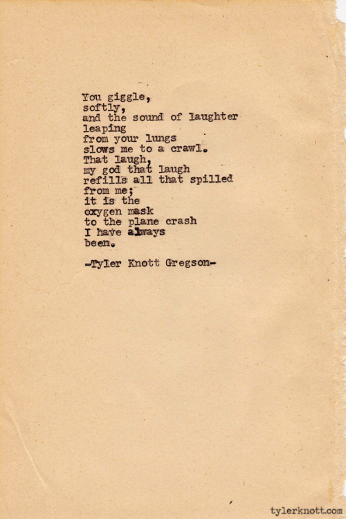 Typewriter Series #206 by Tyler Knott Gregson