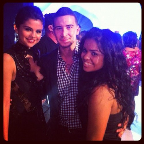 Selena, Vinny Guadagnino, and Priscilla at the 2011 VMA&#8217;s 