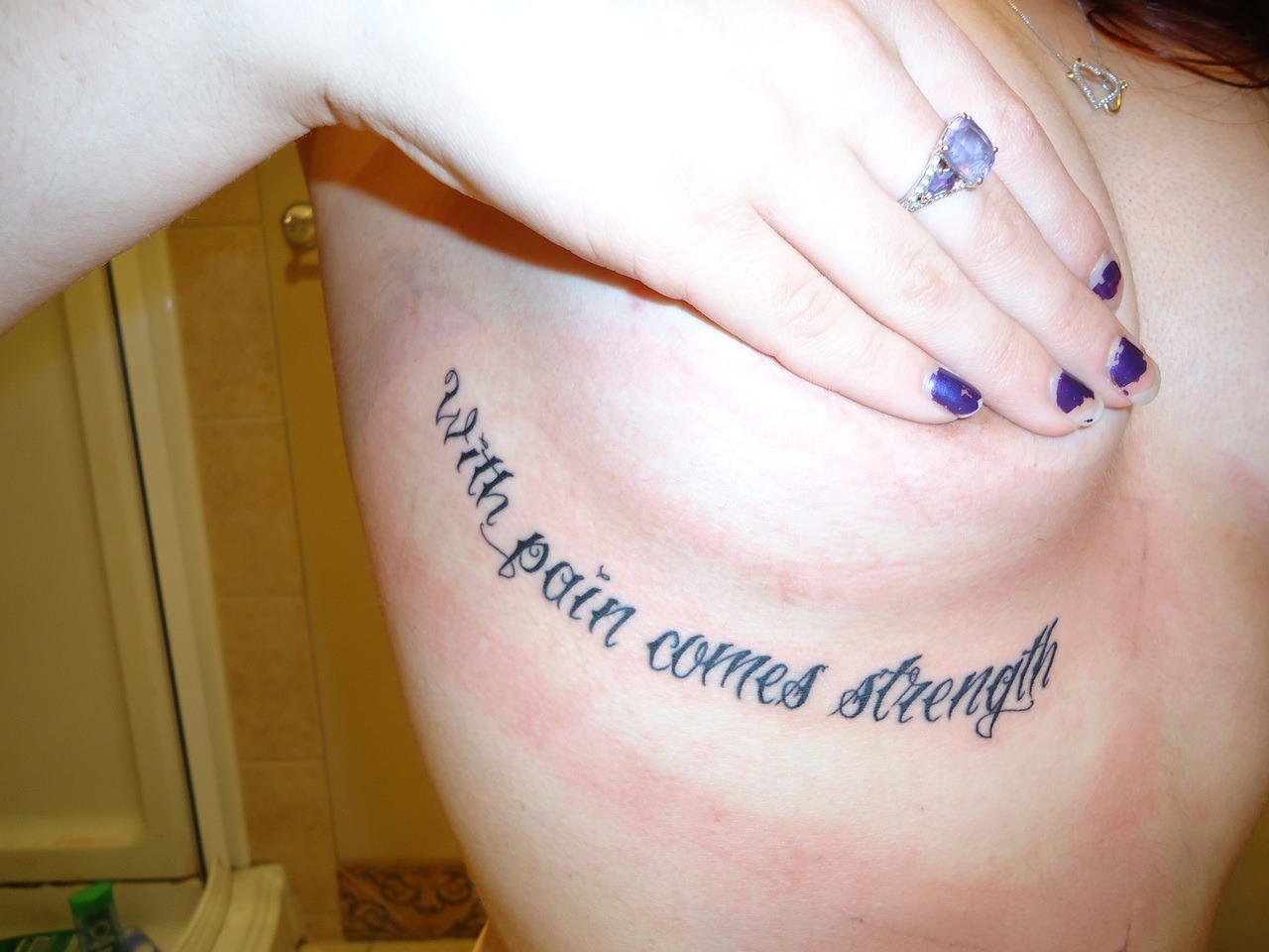 strength quote tattoos