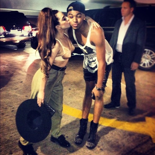 Gaga with a fan in Puerto Rico a few moments ago.