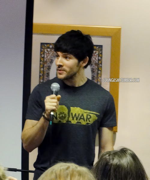 colingasm:

Colin Morgan at Cold Con on November 3rd, 2012 [picture taken by me]
