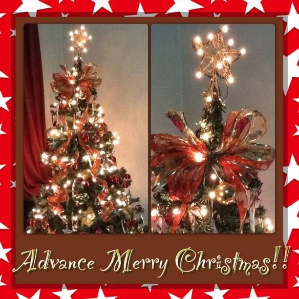 advance merry christmas # instaframe # christmas # christmastree ...