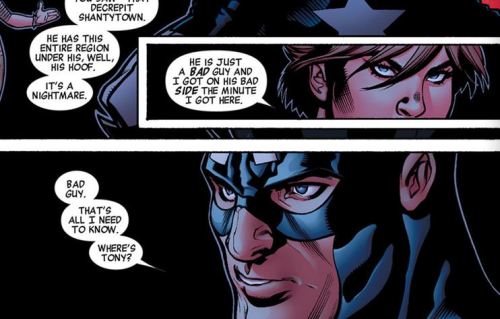 
Bad guy. That&#8217;s all I needed to know. Where&#8217;s Tony?

Avengers (2010) #33
