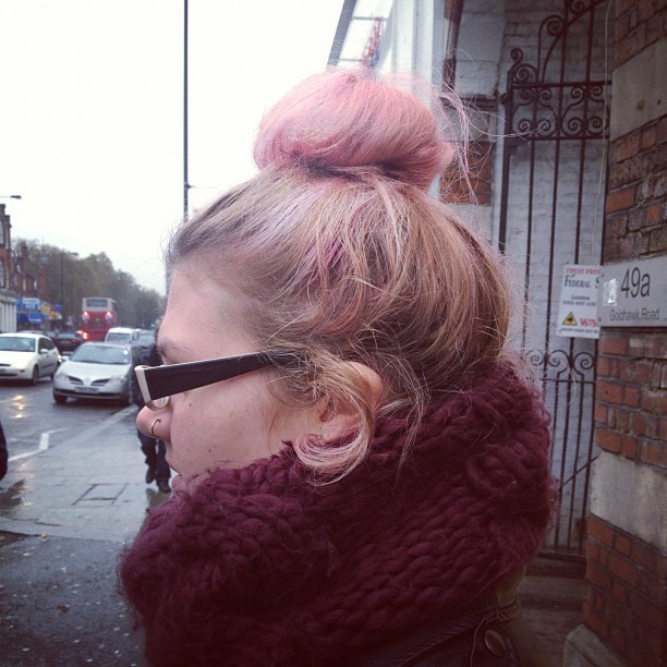 and topknot spotting on goldhawk road