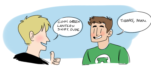 Cool Green Lantern shirt, dude.