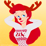 Ariel as a reindeer