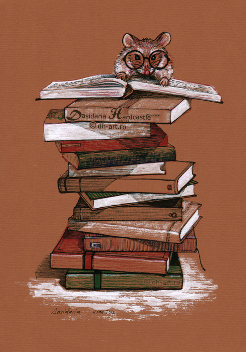 bookporn:

The library mouse by dh6art
