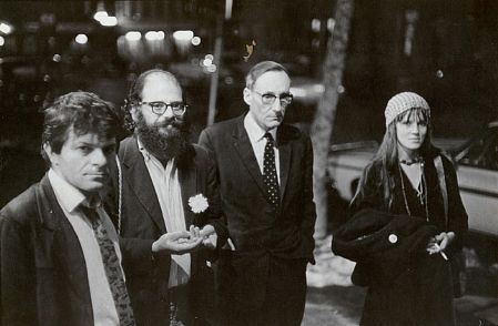 Gregory Corso, Allen Ginsberg, William Burroughs and Maretta Greer (1967)