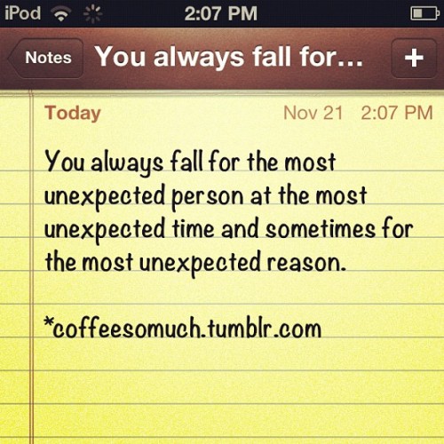 Quotes About Unexpected Falling In Love