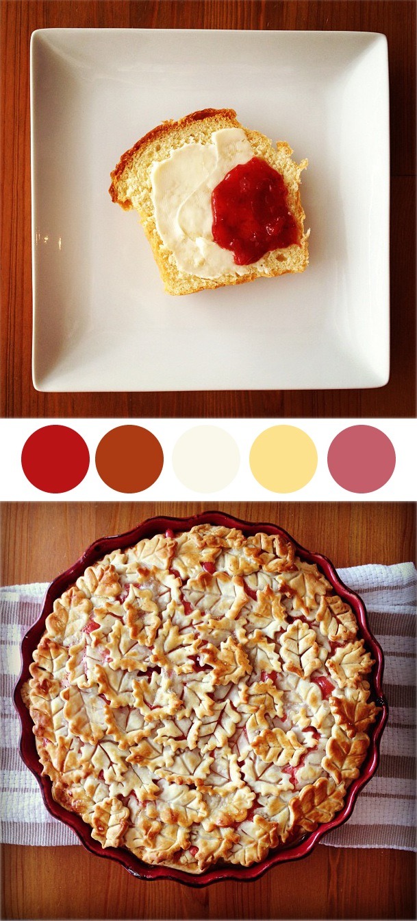 baked cherry cream pie recipe and brioche photos