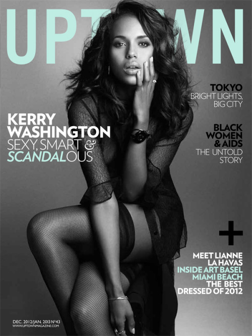everythingyntk:

Kerry Washington for Uptown Magazine [Dec/Jan 2013]. On leaving the entertainment business: “Sometimes I feel like I can’t do this anymore.” Almost once a year, her hair and makeup folks hear it: “I am done! I’m so done.” On why she’s no saint: “If you look at my body of work, I’ve always taken huge risks. I’ve played prostitutes, drug addicts, pimping lesbians. I do work I’m drawn to.” Read the full article here…
