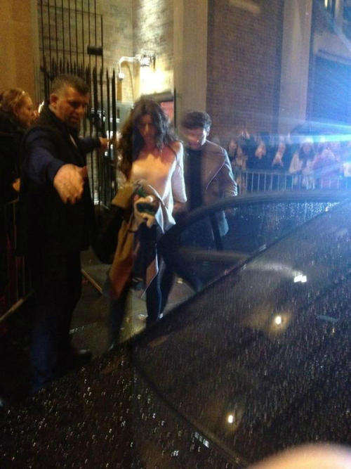 Eleanor and Louis leaving the theatre 02/12/12 (x)