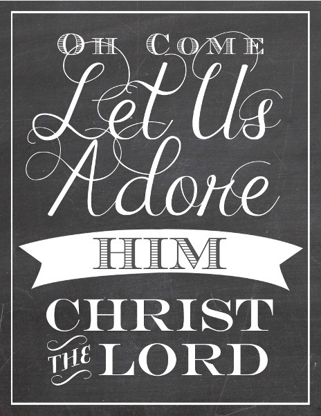 livin-on-lovee:

#text #lyric #come let us adore him, Christ the lord
