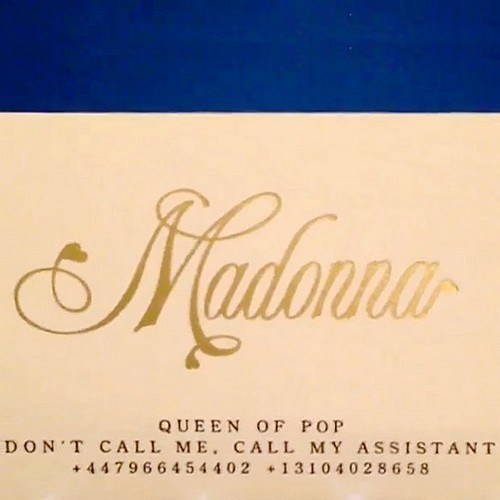 Madonna "#SecretProject Voicemail"