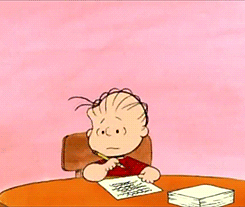 divertente funny lol linus charlie brown peanuts snoopy dear santa claus letter letterina a babbo natale gif animation tumblr