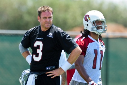 Carson Palmer and Larry Fitzgerald will be 'leaning on each other' this year. (USATSI)