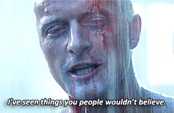gif Blade Runner Rutger Hauer *blr I wanted to gif this soliloquy before the comparative module ruined it for me 