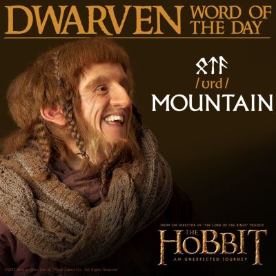 Dwarven word of the day: MountainMore Dwarven words here