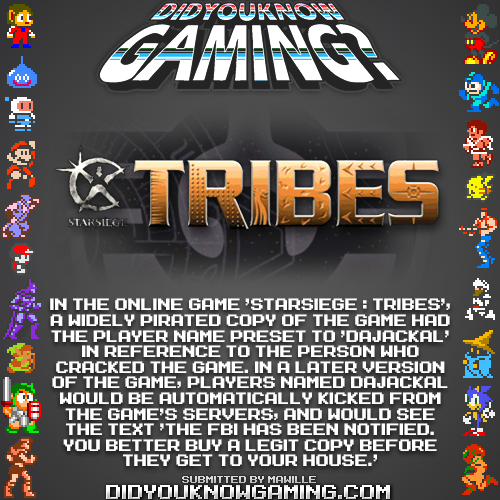 Starsiege: Tribes. http://tcrf.net/Starsiege:_Tribes