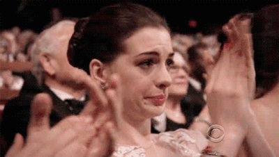 Anne Hathaway Clapping GIF - Find & Share on GIPHY