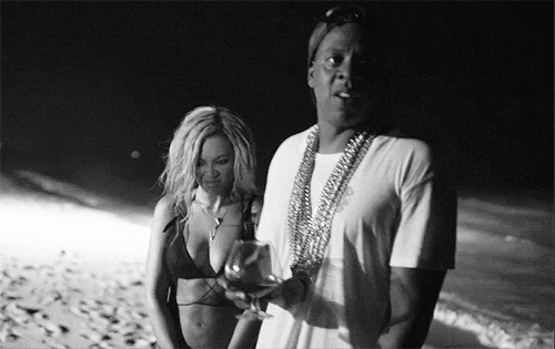 Beyonce and Jay-Z Drunk in Love gif