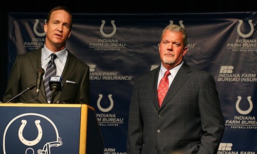 Jim Irsay calls it disappointing that the Colts only won one Lombardi Trophy with Peyton Manning. (USATSI)