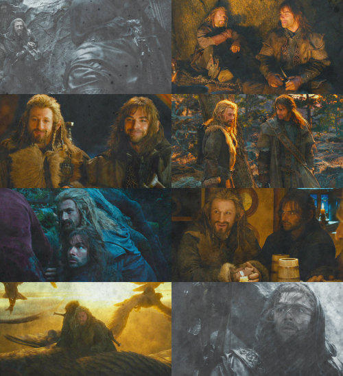  Fili and Kili had fallen defending [thorin] with shield and body, for he was their mother’s elder brother 