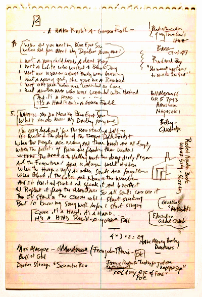Prince Museum - Prince's handwritten lyrics for Let's Go Crazy, with the  early working title Let's Get Crazy.