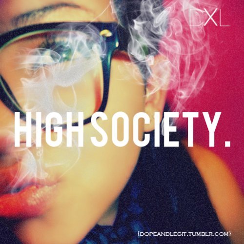 High Society fresh girls that smoke red lips swag