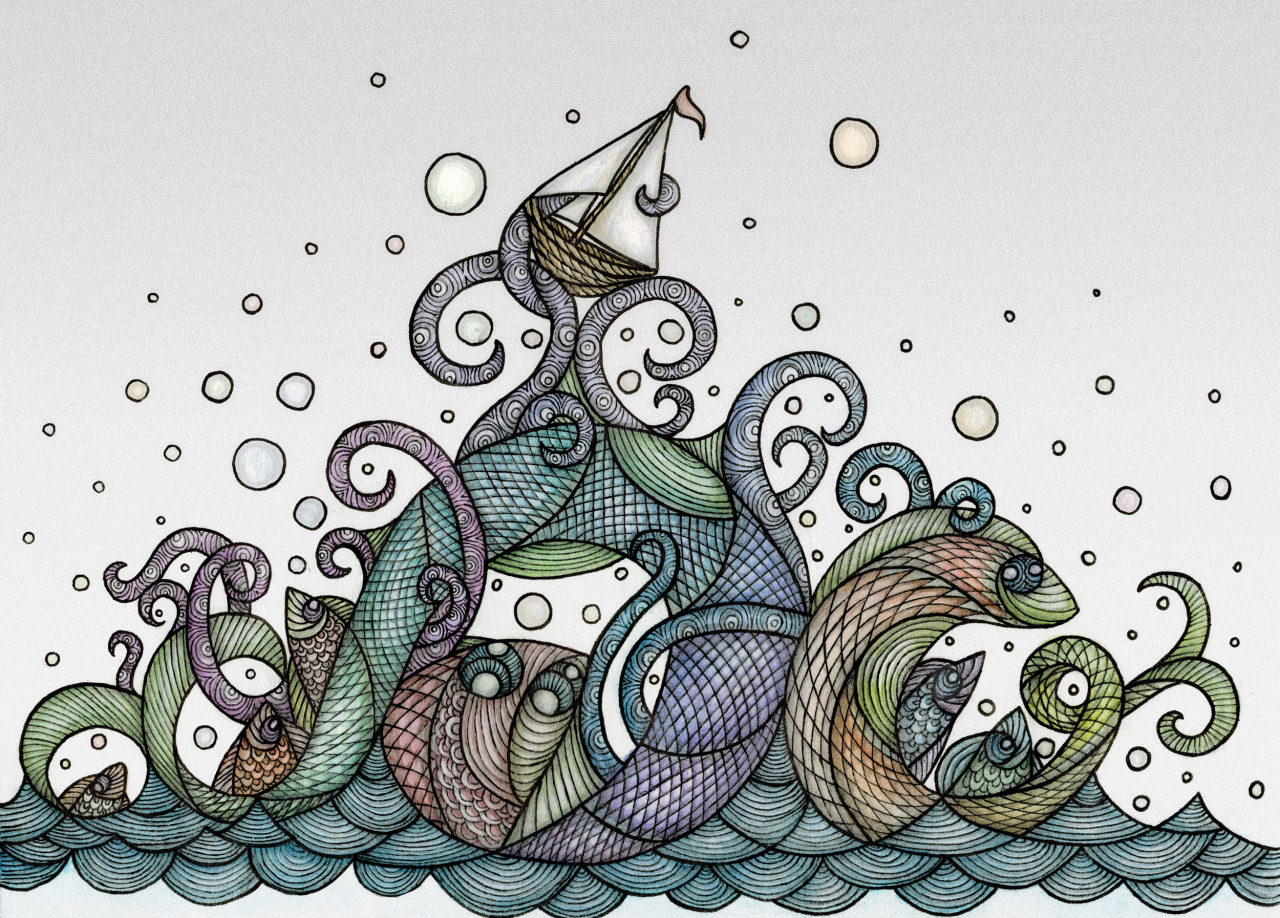 "Sea creatures" by Lena Davydova More works here: tumblr Contact and follow me: twitter
