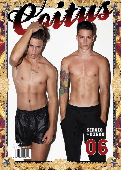 breezyashell: Me and Sergio on the cover of the 6th issue of Coitus! coitusmagazine.com 