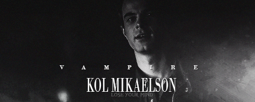 Kol Mikaelson " Un visage d'ange pour un psychopathe "  Tumblr_n0n3f94Kom1tstmvco1_500