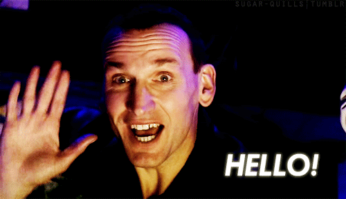 Ninth Doctor Hello GIF by Doctor Who - Find  Share on GIPHY