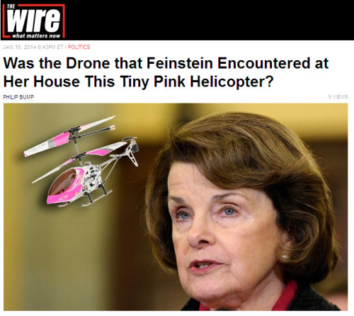 The Wire - Was the Drone that Feinstein Encountered at Her House This Tiny Pink Helicopter?