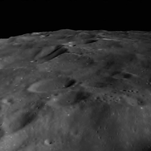Orbiting the moon at 22km altitude [GRAIL-B, 22 Nov 2012]