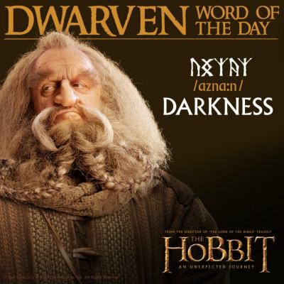 Dwarven word of the day :DarknessMore Dwarven words here