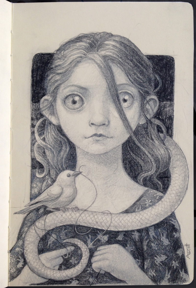 First page in a new Moleskine. Follow Thomas Ascott here