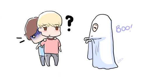 KrisxLay Inspired by Lay’s fear of ghosts in my fic ‘Secrets Worth Keeping' I like to believe it's Lu Han dressed up as the ghost haha~ (also i’ve changed my signature! it makes more sense to use my name)