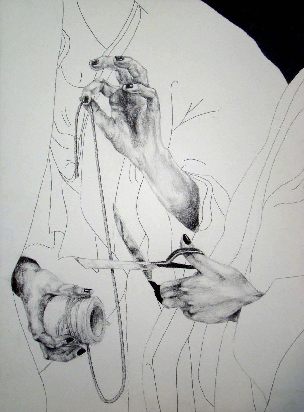 The Fates by Dawn Carr Graphite