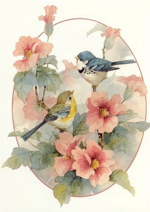 clipart flowers and birds - photo #27