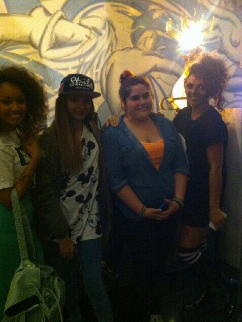 The girls with a fan today