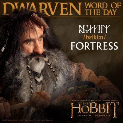 Dwarven word of the day: FortressMore Dwarven words here