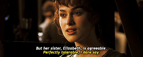 my gifs Pride and Prejudice Mr. Darcy Keira Knightley Elizabeth Bennet pride gif katelizabeth •